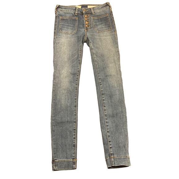 Pilcro and the Letterpress Anthropologie Womens High Rise Denim Leggings 25 - Picture 4 of 7